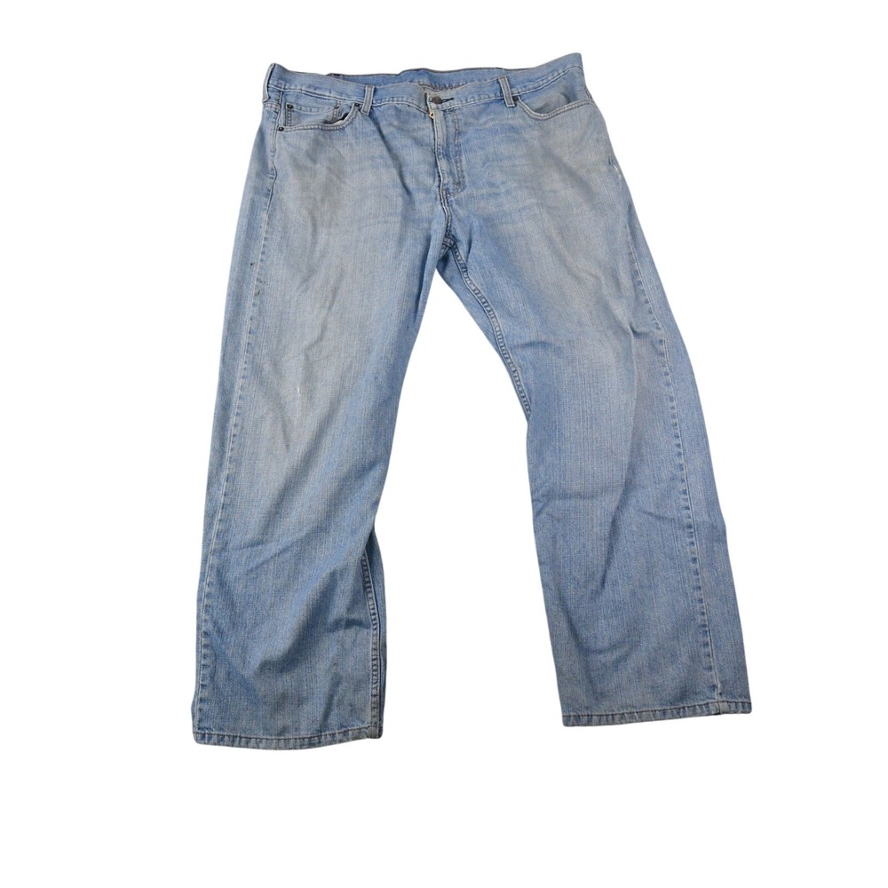 Levis 569 Loose Straight Leg Jeans Men 42x32 (fits 42x30) Denim 00569-0601 Stain